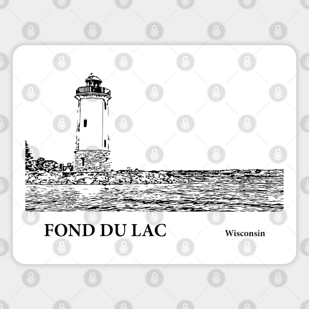 Fond du Lac Wisconsin Magnet by Lakeric